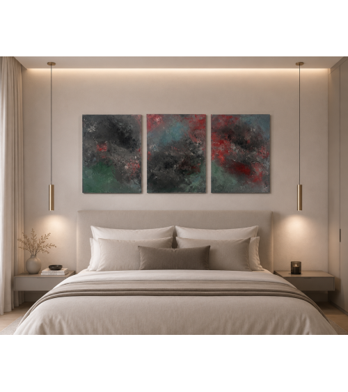 Trittico Astratto "Thunderstorm"
