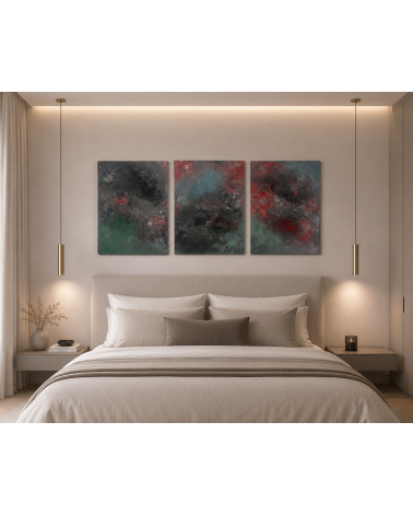 Trittico Astratto "Thunderstorm"